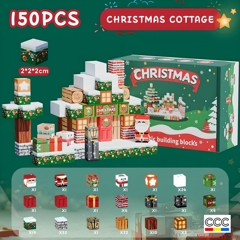 Cross-Border Amazon Hot Item Magnetic Building Magnetic Blocks Educational 3D Magnetic Pieces DIY Toys for Children