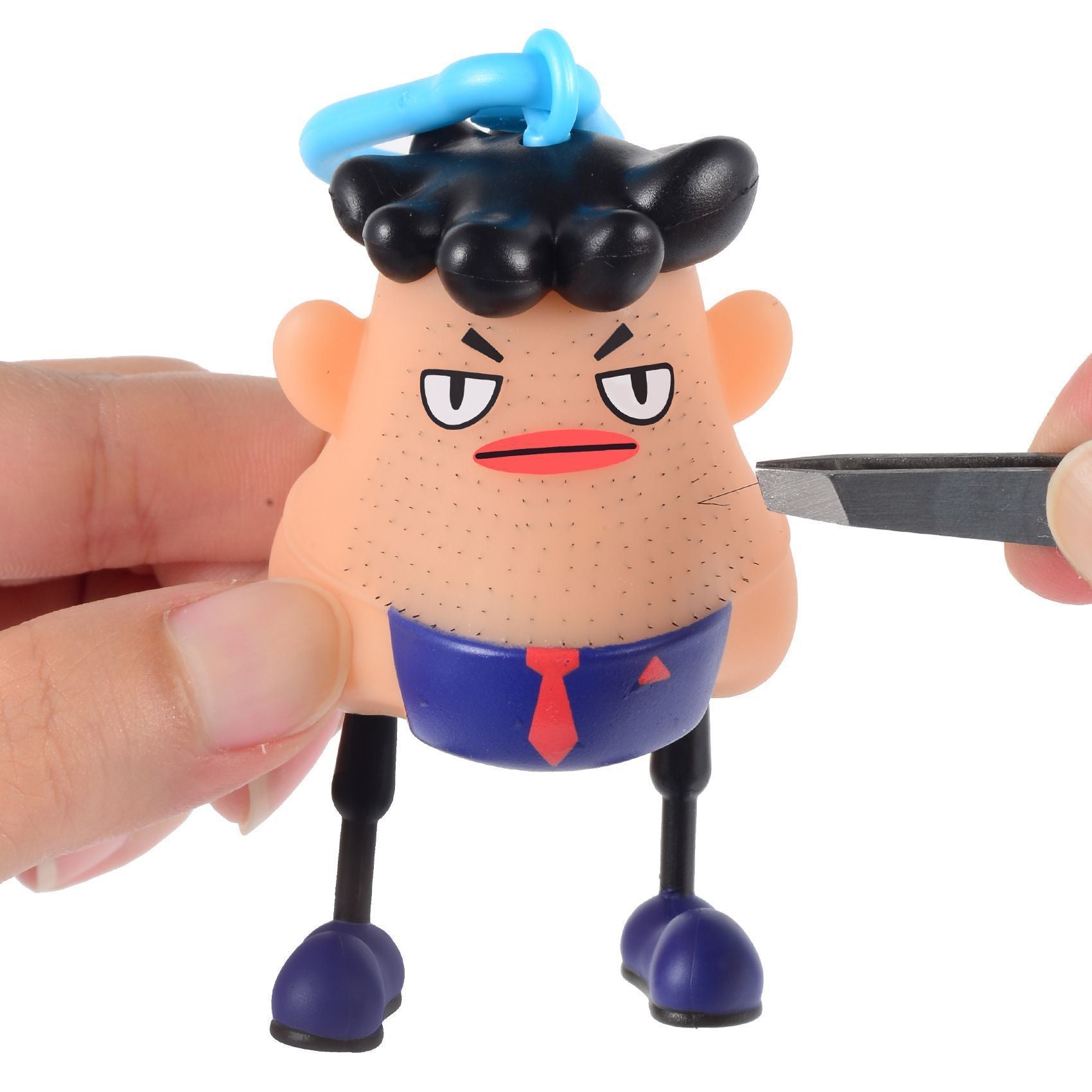 New Style Blackhead Pulling Stress Relief Pressure Reduction Toy Blackhead Pulling Beard Funny Key Chain Pendant Artifact