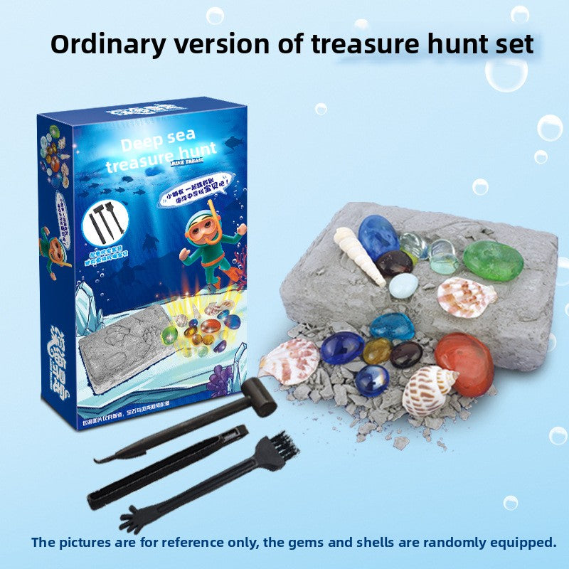 Colorful Gem & Dinosaur Fossil Archaeological Dig Blind Box - Kids DIY Educational Toy