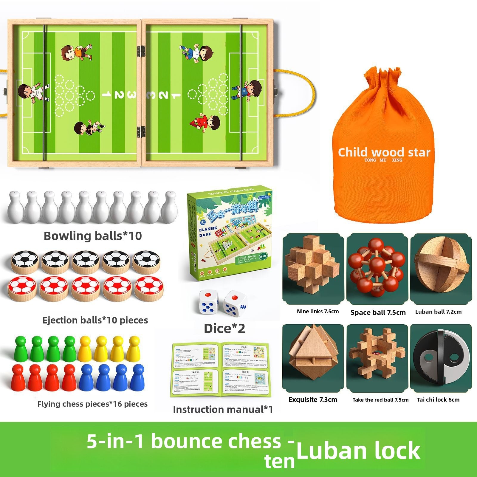 Two-Player Battle Bounce Chess Flying Chess Multi-Functional Desktop Game Children's Parent-Child Interactive Educational Board Game Toy