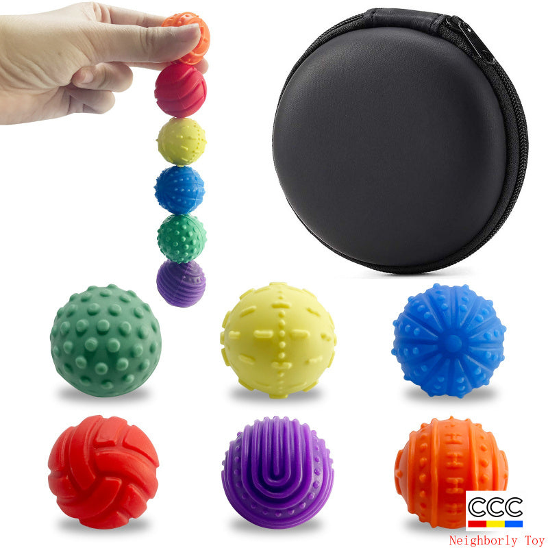 New Product Fidget Toys Sensory Magnetic Ball Stress Relief Toy Soft Silicone Texture Anxiety Ball
