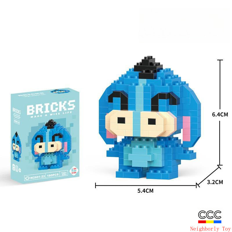 Compatible with LEGO Micro Particles Cartoon Doll Building Blocks Star Dew Puzzle Assembly Toys Cross-Border Stall Wholesale Gifts