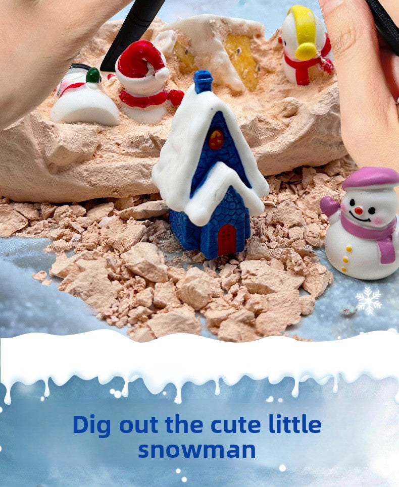 Snow Bros Archaeological Dig Blind Box Christmas Children's Gift New Year Present Boy Girl Educational Toy for Kids Ages 5+