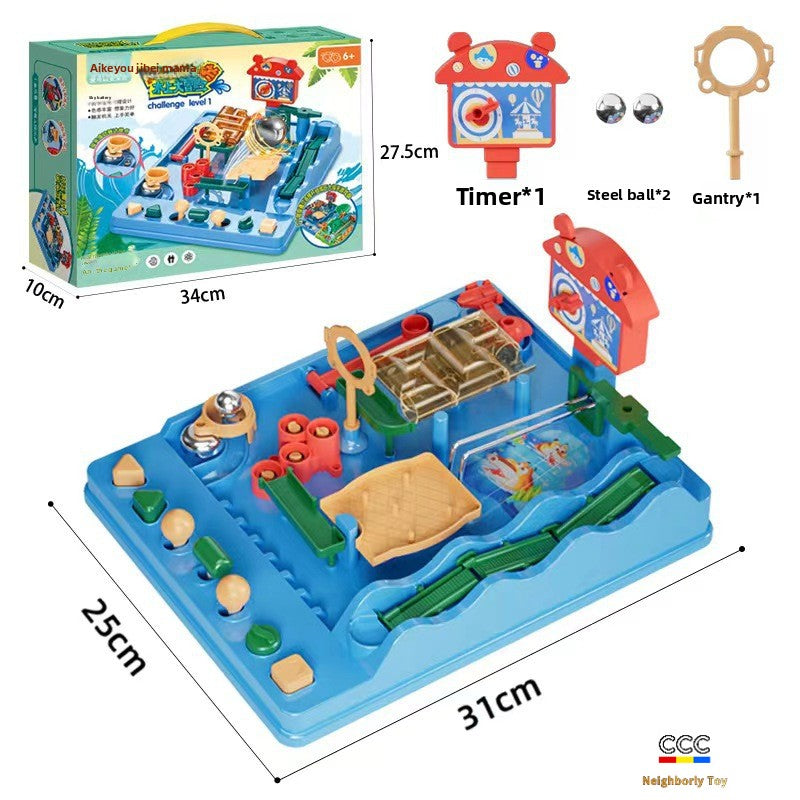 Beibei Jungle Adventure Rolling Ball Track Multi-Functional Maze Game Children's Educational Focus Training Toy