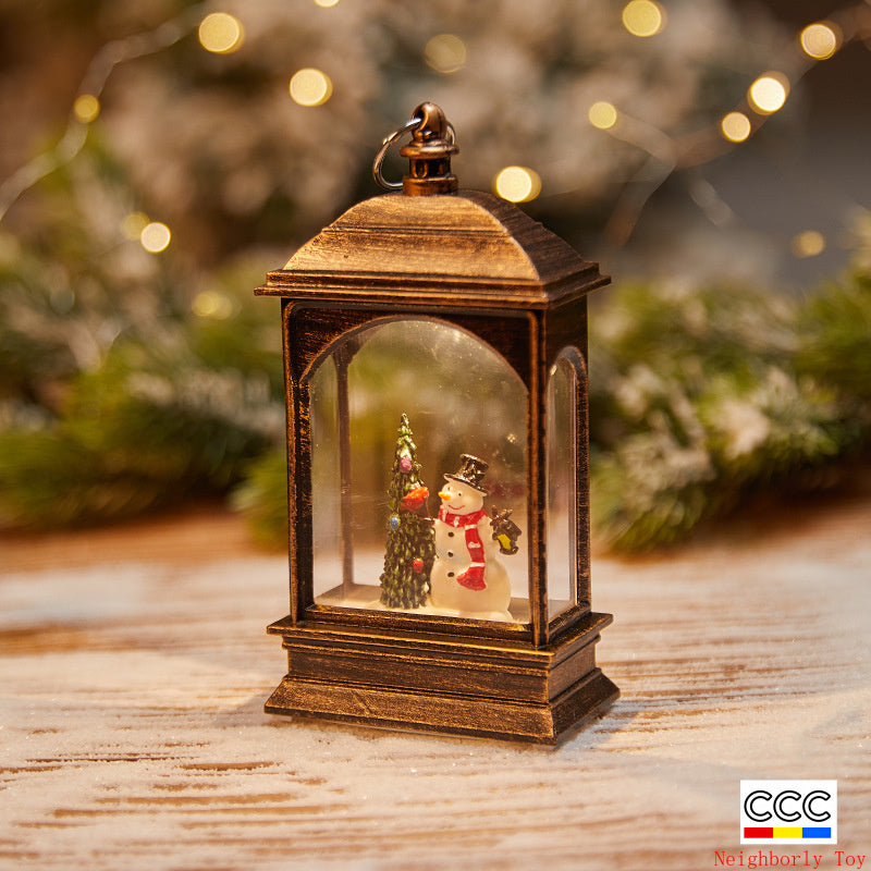 Christmas Decoration Wind Lamp Crystal Lamp Santa Claus Christmas Party Decoration Christmas Ornaments Christmas Gifts