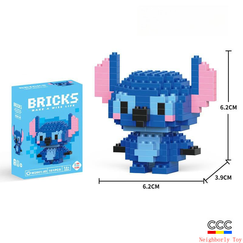 Compatible with LEGO Micro Particles Cartoon Doll Building Blocks Star Dew Puzzle Assembly Toys Cross-Border Stall Wholesale Gifts