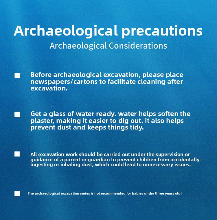 New Mermaid Tail Archaeological Dig Blind Box - Kids DIY Mini Colorful Dinosaur Gem Treasure Hunt Toy