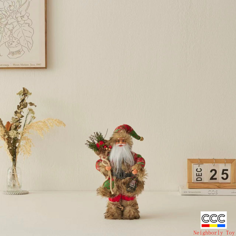 Cross-Border Christmas Santa Claus Figurine Christmas Decorations Christmas Doll Figurine Small Gift