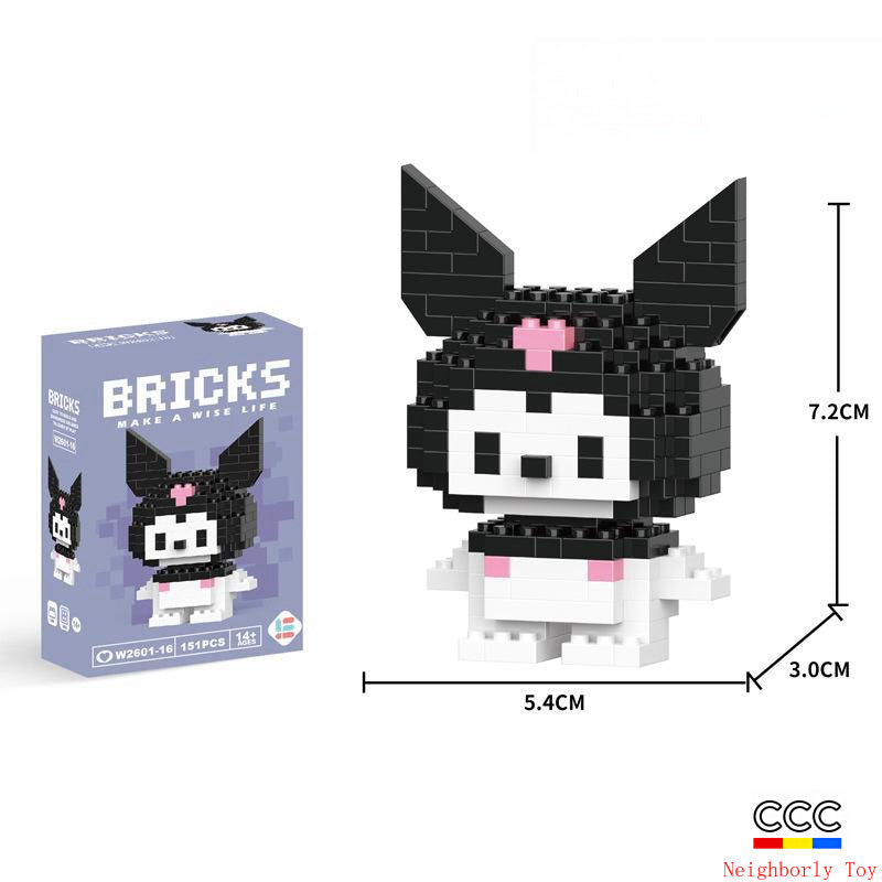 Compatible with LEGO Micro Particles Cartoon Doll Building Blocks Star Dew Puzzle Assembly Toys Cross-Border Stall Wholesale Gifts