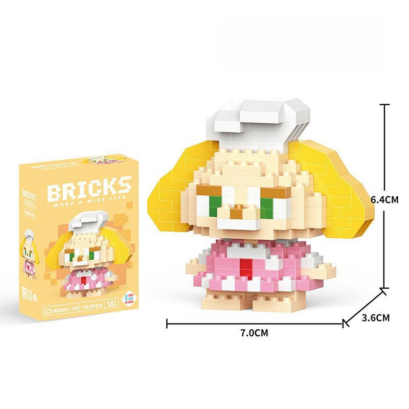 Compatible with LEGO Micro Particles Cartoon Doll Building Blocks Star Dew Puzzle Assembly Toys Cross-Border Stall Wholesale Gifts