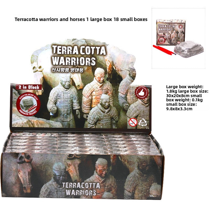 New Mermaid Tail Archaeological Dig Blind Box - Kids DIY Mini Colorful Dinosaur Gem Treasure Hunt Toy