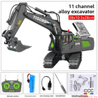 2.4G Alloy Remote Control Excavator Dump Truck Bulldozer Engineering Vehicle Toy Bilingual