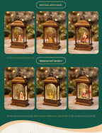 Christmas Decoration Wind Lamp Crystal Lamp Santa Claus Christmas Party Decoration Christmas Ornaments Christmas Gifts