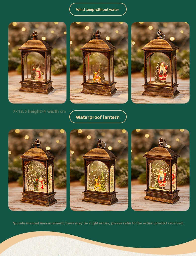 Christmas Decoration Wind Lamp Crystal Lamp Santa Claus Christmas Party Decoration Christmas Ornaments Christmas Gifts