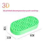 Hot Selling Children's 3D Printed Educational Magnetic Stress Relief Toy Push Card Finger Spinner Boys Handle Piece