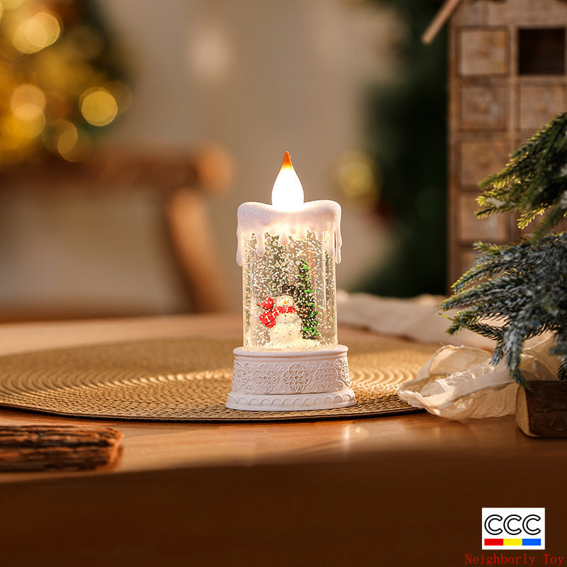 Christmas Decoration Wind Lamp Crystal Lamp Santa Claus Christmas Party Decoration Christmas Ornaments Christmas Gifts