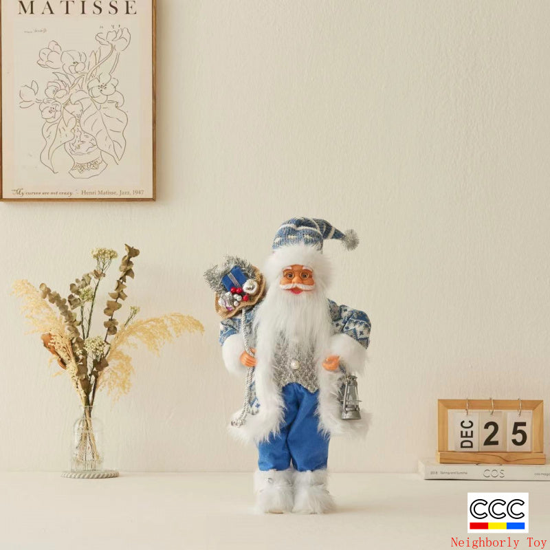 Cross-Border Christmas Santa Claus Figurine Christmas Decorations Christmas Doll Figurine Small Gift