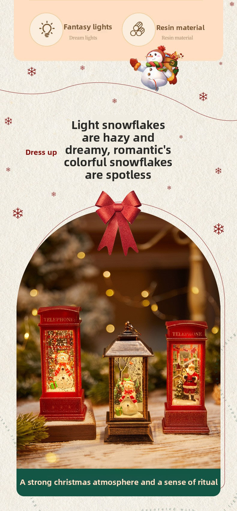 Christmas Decoration Wind Lamp Crystal Lamp Santa Claus Christmas Party Decoration Christmas Ornaments Christmas Gifts