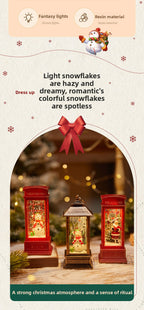 Christmas Decoration Wind Lamp Crystal Lamp Santa Claus Christmas Party Decoration Christmas Ornaments Christmas Gifts