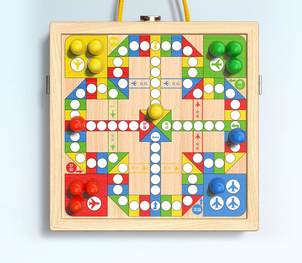 Two-Player Battle Bounce Chess Flying Chess Multi-Functional Desktop Game Children's Parent-Child Interactive Educational Board Game Toy