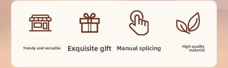 Cross-Border Building Blocks Eternal Flower Transparent Building Blocks Display Cover Home Decoration Desktop Trendy Assembly Toys Gift Wholesale