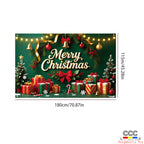 Cross-Border New Christmas Dessert Shop Background Banner Party Atmosphere Decoration Scene Setup Props Supplies