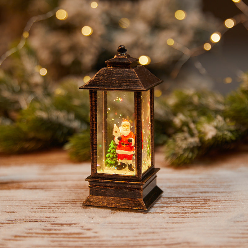 Christmas Decoration Wind Lamp Crystal Lamp Santa Claus Christmas Party Decoration Christmas Ornaments Christmas Gifts