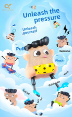 New Style Blackhead Pulling Stress Relief Pressure Reduction Toy Blackhead Pulling Beard Funny Key Chain Pendant Artifact