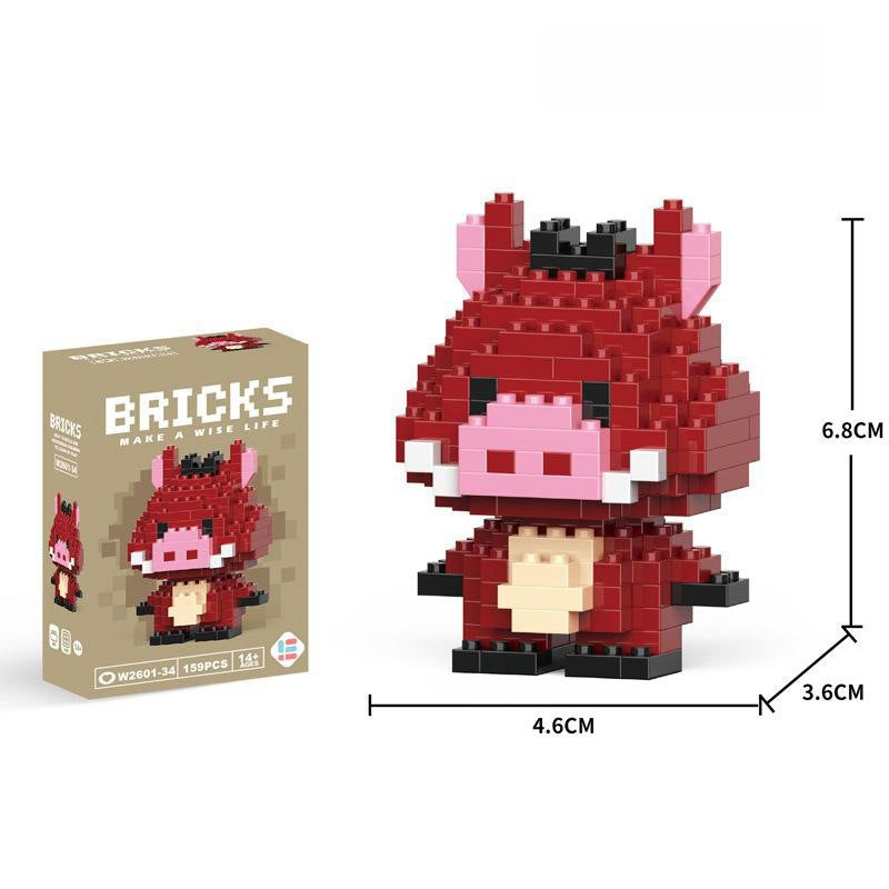 Compatible with LEGO Micro Particles Cartoon Doll Building Blocks Star Dew Puzzle Assembly Toys Cross-Border Stall Wholesale Gifts