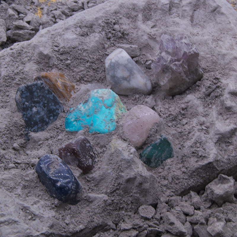 Colorful Gem & Dinosaur Fossil Archaeological Dig Blind Box - Kids DIY Educational Toy