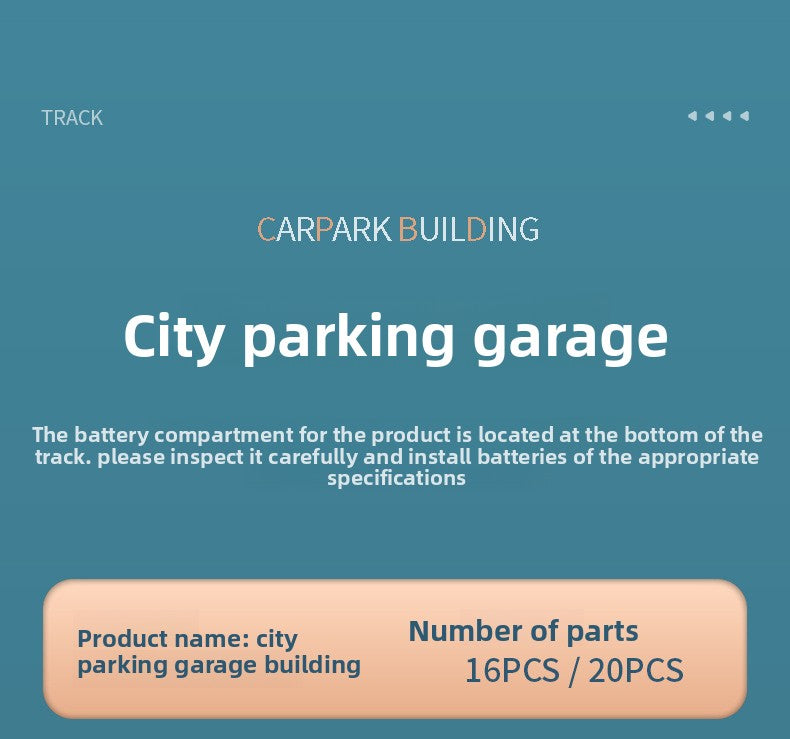 Children's Dinosaur Winding Road City Combination Track Car Adventure Parking Building Educational Toy for Boys