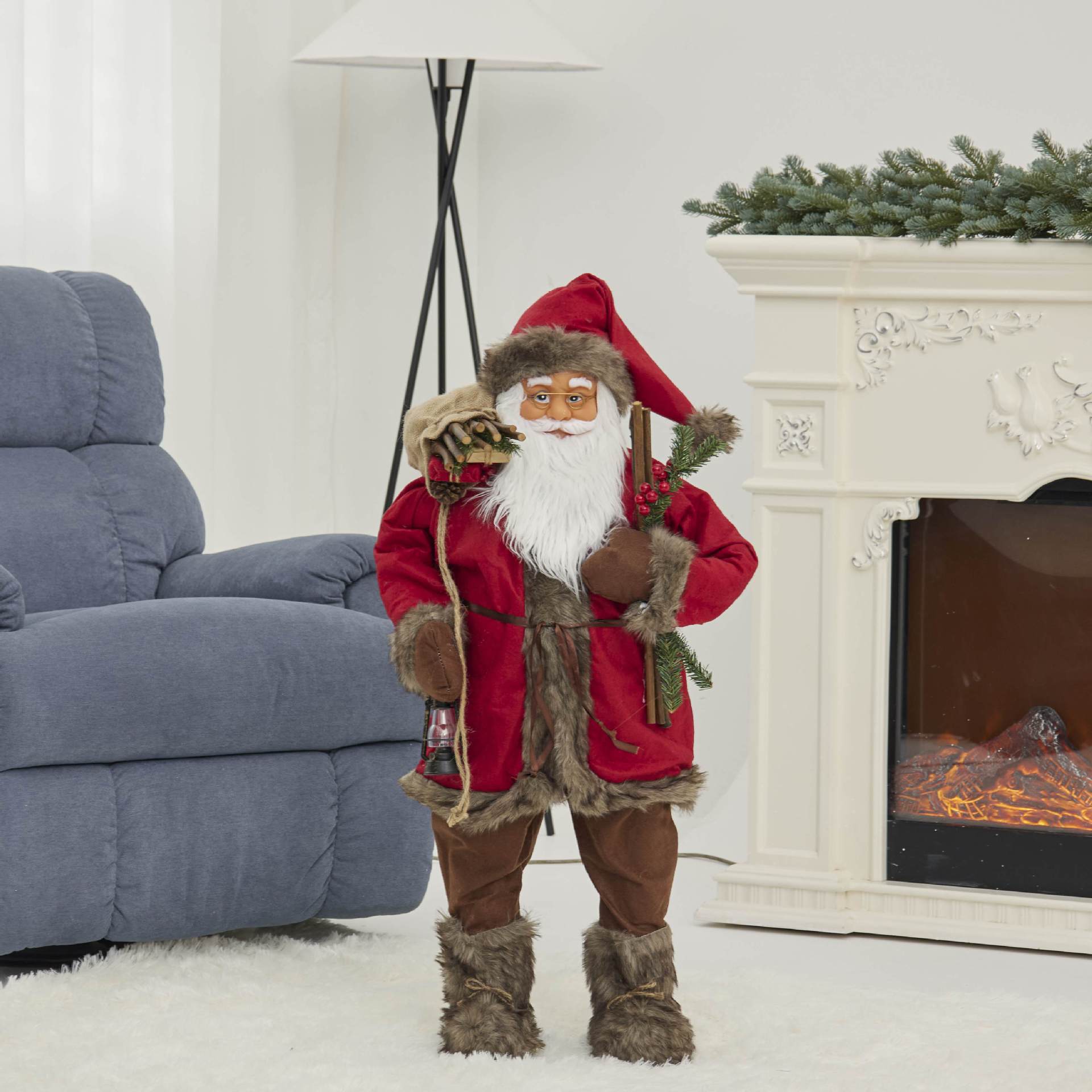 Cross-Border Christmas Santa Claus Figurine Christmas Decorations Christmas Doll Figurine Small Gift