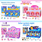 Mermaid Tail Planet Wand Archaeological Dig Blind Box - Girls DIY Space Craft Kids Toy