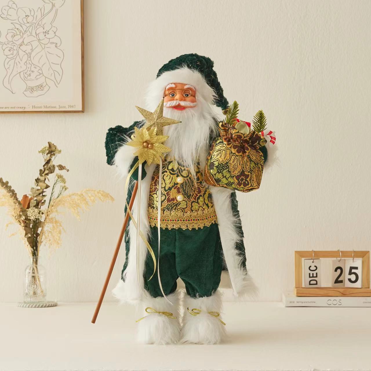 Cross-Border Christmas Santa Claus Figurine Christmas Decorations Christmas Doll Figurine Small Gift