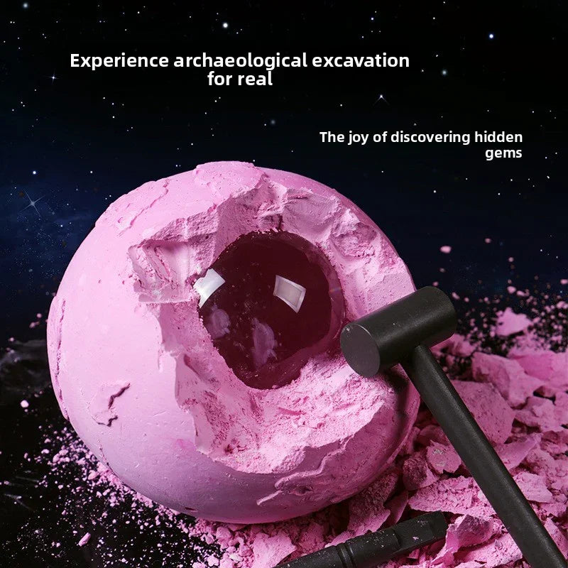 Dream Glow Crystal Archaeological Dig Blind Box - Girls DIY Treasure Hunt Toy