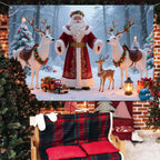 Cross-Border New Christmas Dessert Shop Background Banner Party Atmosphere Decoration Scene Setup Props Supplies