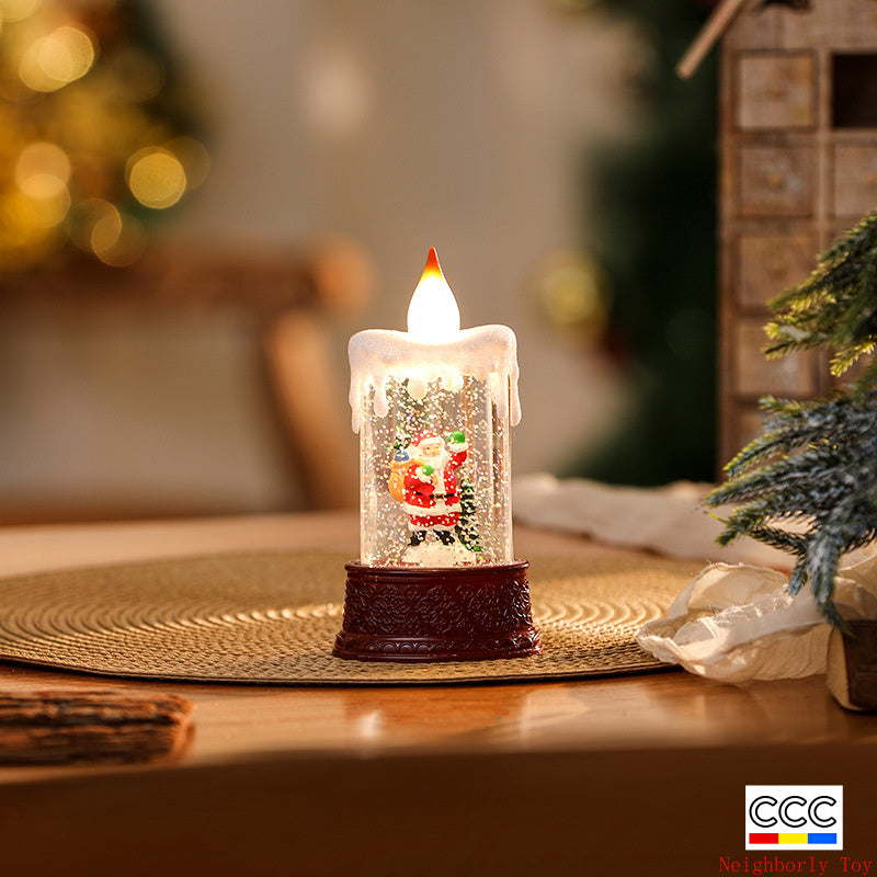 Christmas Decoration Wind Lamp Crystal Lamp Santa Claus Christmas Party Decoration Christmas Ornaments Christmas Gifts