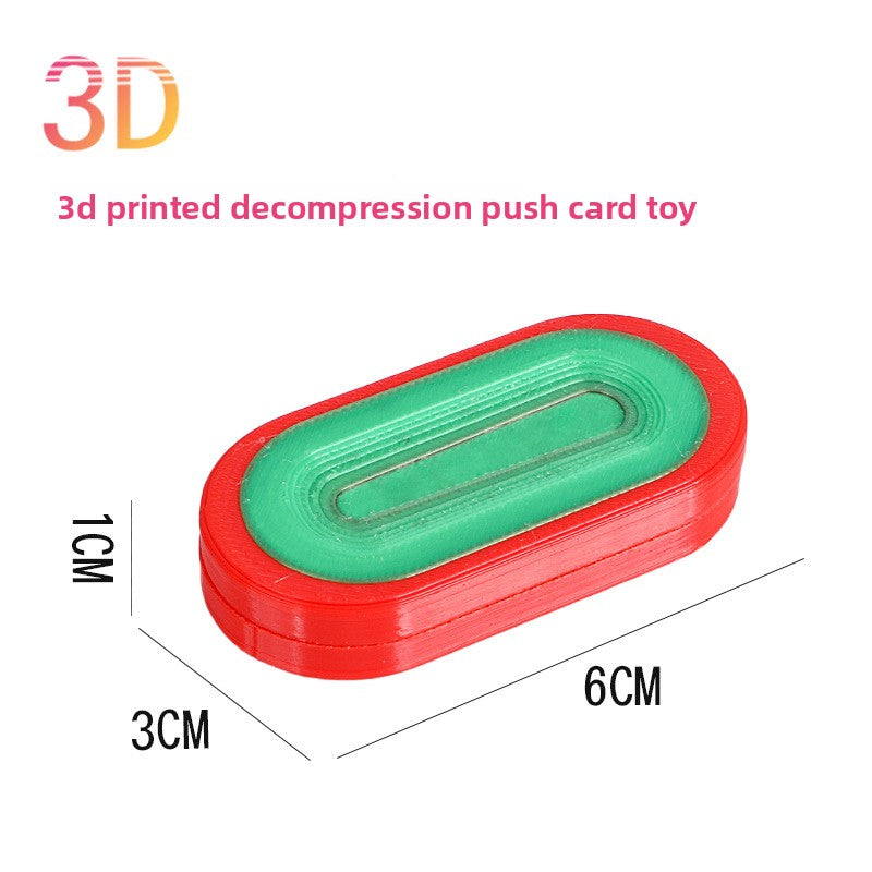 Hot Selling Children's 3D Printed Educational Magnetic Stress Relief Toy Push Card Finger Spinner Boys Handle Piece