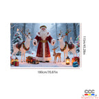 Cross-Border New Christmas Dessert Shop Background Banner Party Atmosphere Decoration Scene Setup Props Supplies