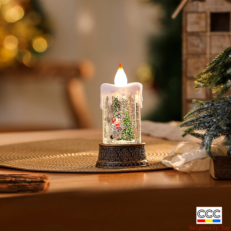 Christmas Decoration Wind Lamp Crystal Lamp Santa Claus Christmas Party Decoration Christmas Ornaments Christmas Gifts