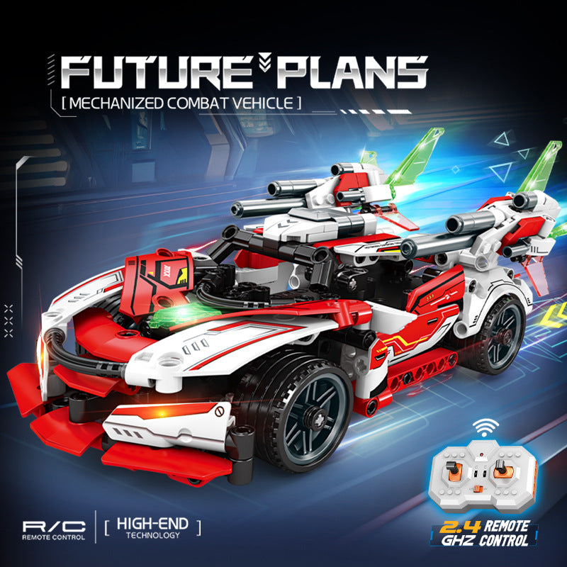 Mingdi 2.4G Remote Control Building Blocks 99A Tank Military Model Compatible with Lego Assembly Children's Toys Student Gift