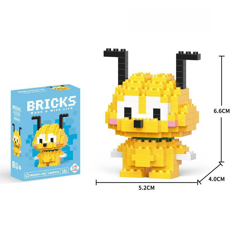 Compatible with LEGO Micro Particles Cartoon Doll Building Blocks Star Dew Puzzle Assembly Toys Cross-Border Stall Wholesale Gifts