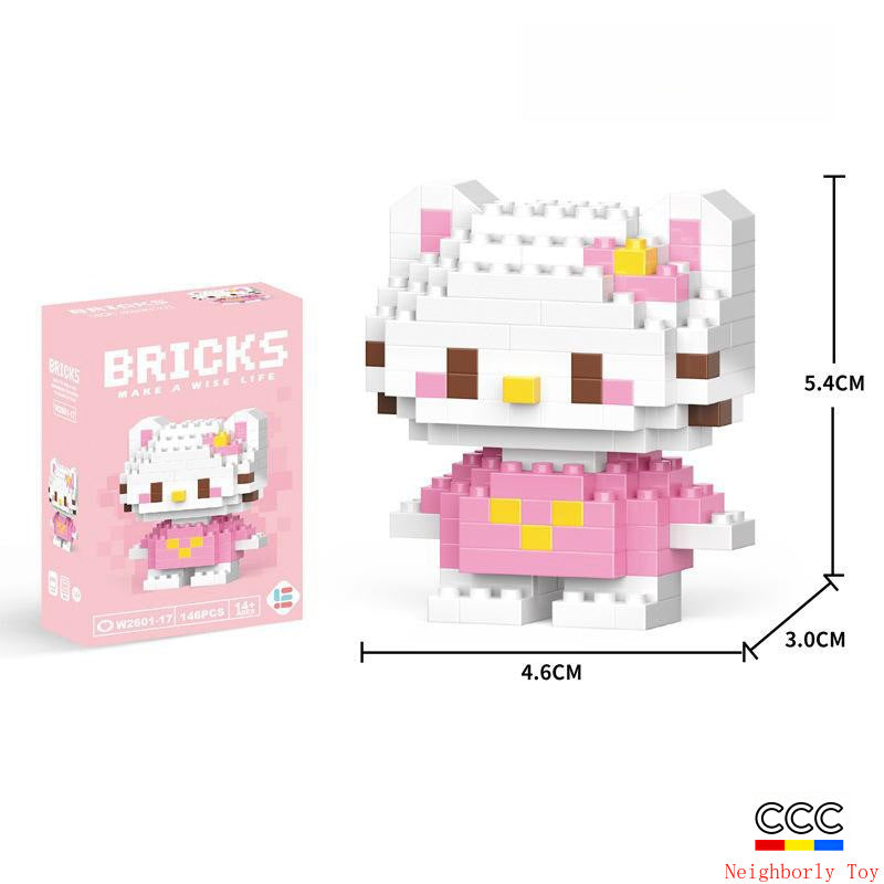 Compatible with LEGO Micro Particles Cartoon Doll Building Blocks Star Dew Puzzle Assembly Toys Cross-Border Stall Wholesale Gifts