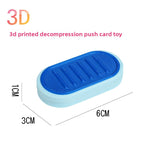 Hot Selling Children's 3D Printed Educational Magnetic Stress Relief Toy Push Card Finger Spinner Boys Handle Piece