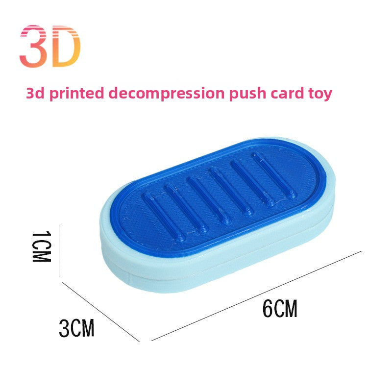 Hot Selling Children's 3D Printed Educational Magnetic Stress Relief Toy Push Card Finger Spinner Boys Handle Piece