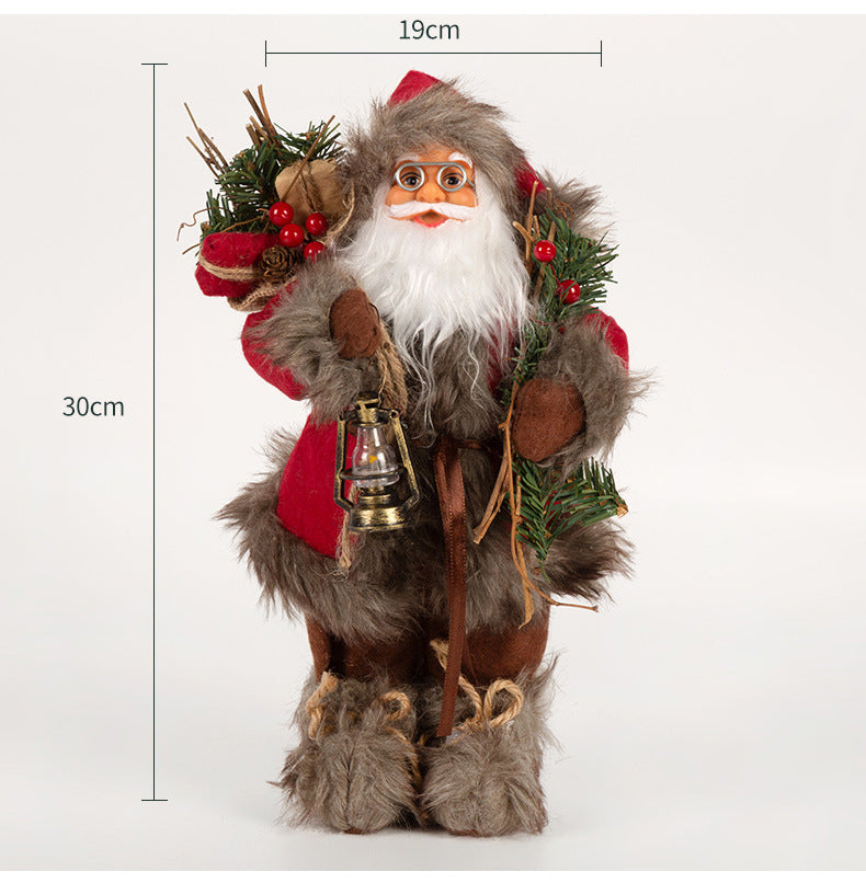 Cross-Border Christmas Santa Claus Figurine Christmas Decorations Christmas Doll Figurine Small Gift