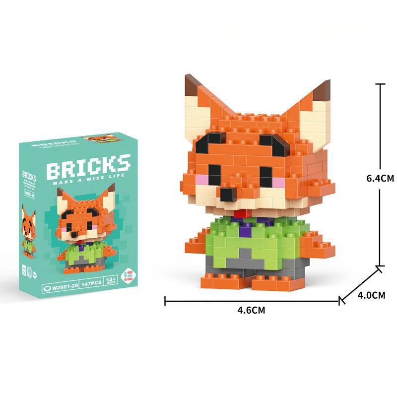 Compatible with LEGO Micro Particles Cartoon Doll Building Blocks Star Dew Puzzle Assembly Toys Cross-Border Stall Wholesale Gifts
