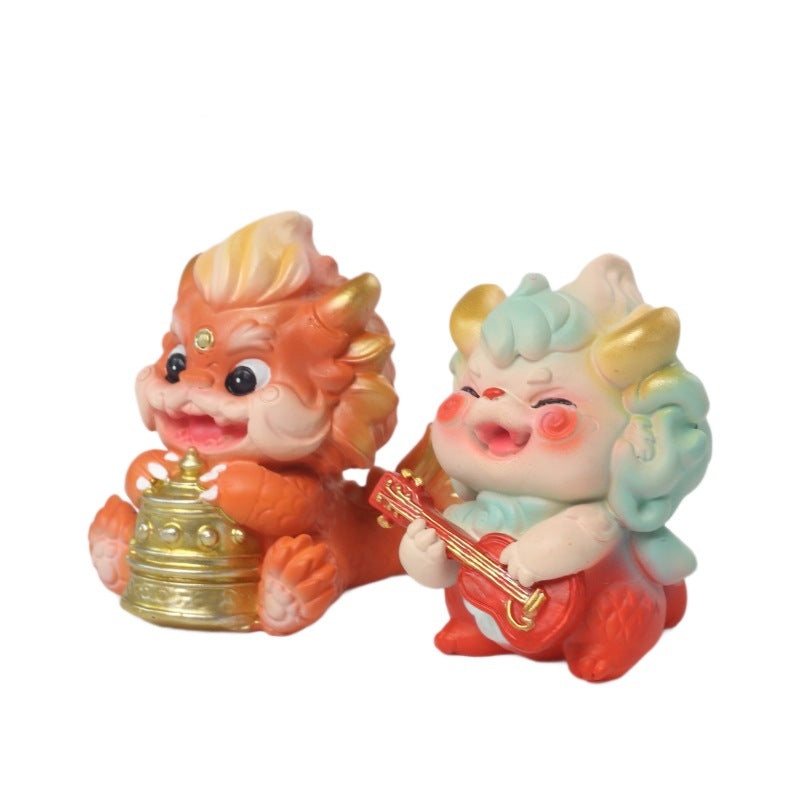 Archaeological Dig Dragon Nine Sons Bi Xi Blind Box Chinese Style National Trend Shan Hai Jing Children's Handmade Treasure Hunting Educational Toy