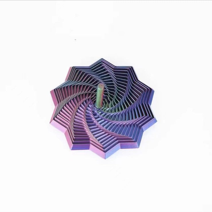 3D Printed Optical Illusion Folding Children's Educational Toy Polygonal Radish Tower Stress Relief Spiral Three-Dimensional Design Toy