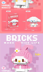 Compatible with LEGO Micro Particles Cartoon Doll Building Blocks Star Dew Puzzle Assembly Toys Cross-Border Stall Wholesale Gifts